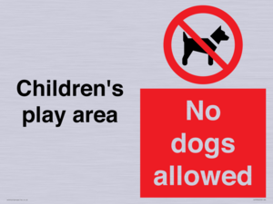 Children's play area. No dogs allowed